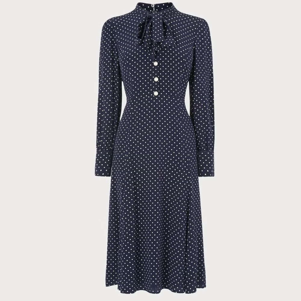 L.K. Bennett Blue Mortimer Dress